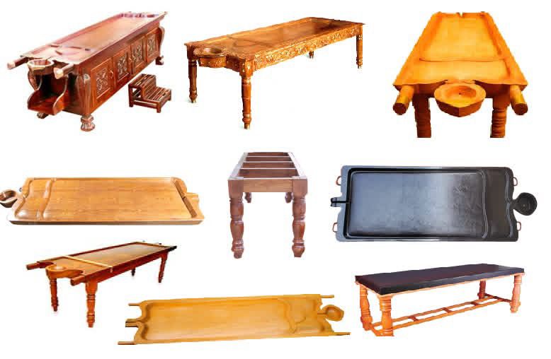 Shirodhara Beds With Oil Stand