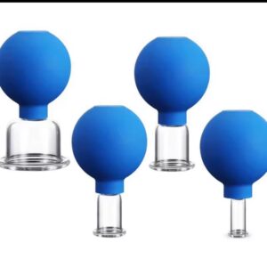 Facial vacuum cupping set 4 pc