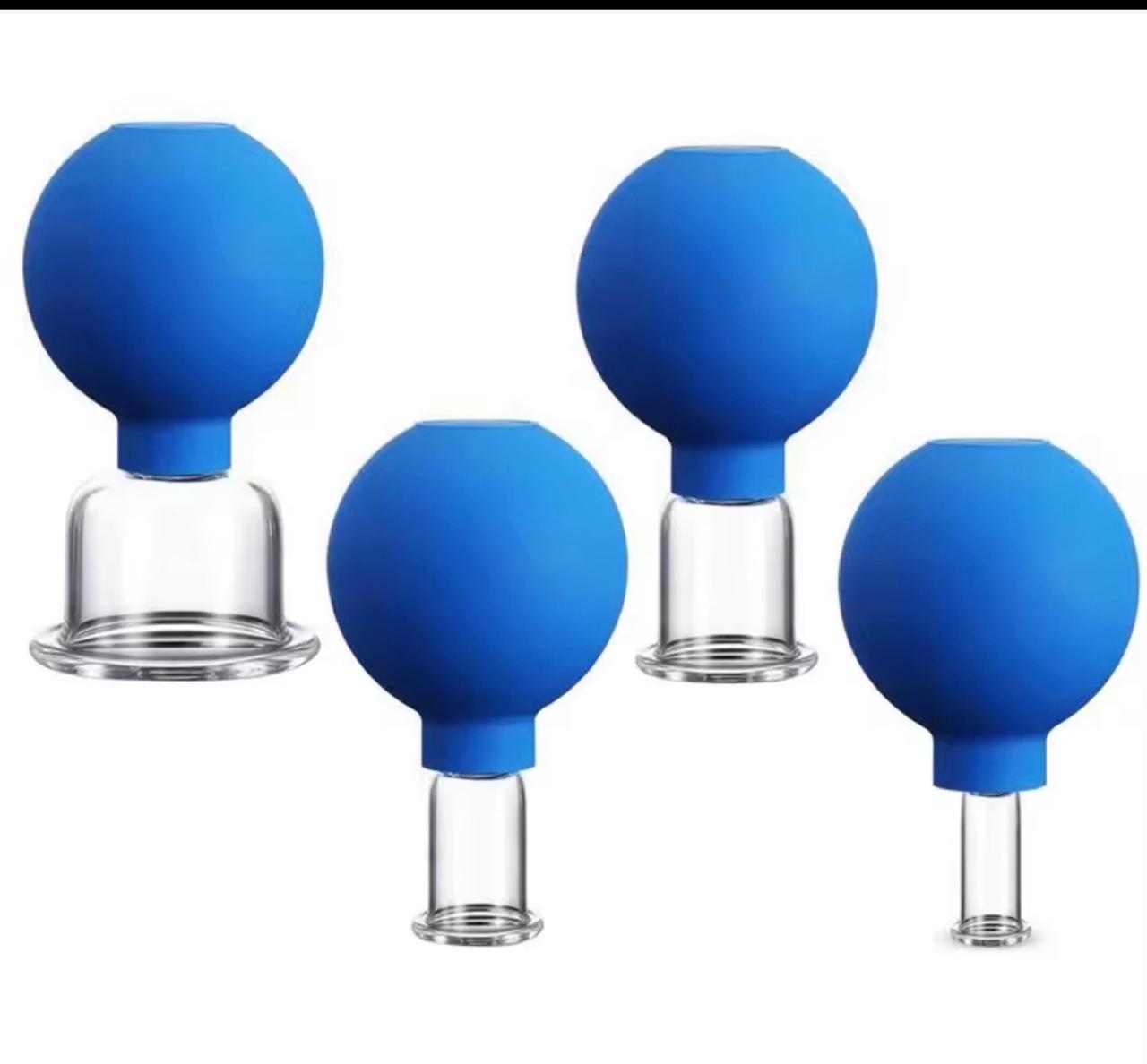 Facial vacuum cupping set 4 pc